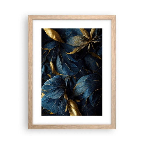 Plagát v ráme zo svetlého duba - Podšívané zlatom - 30x40 cm