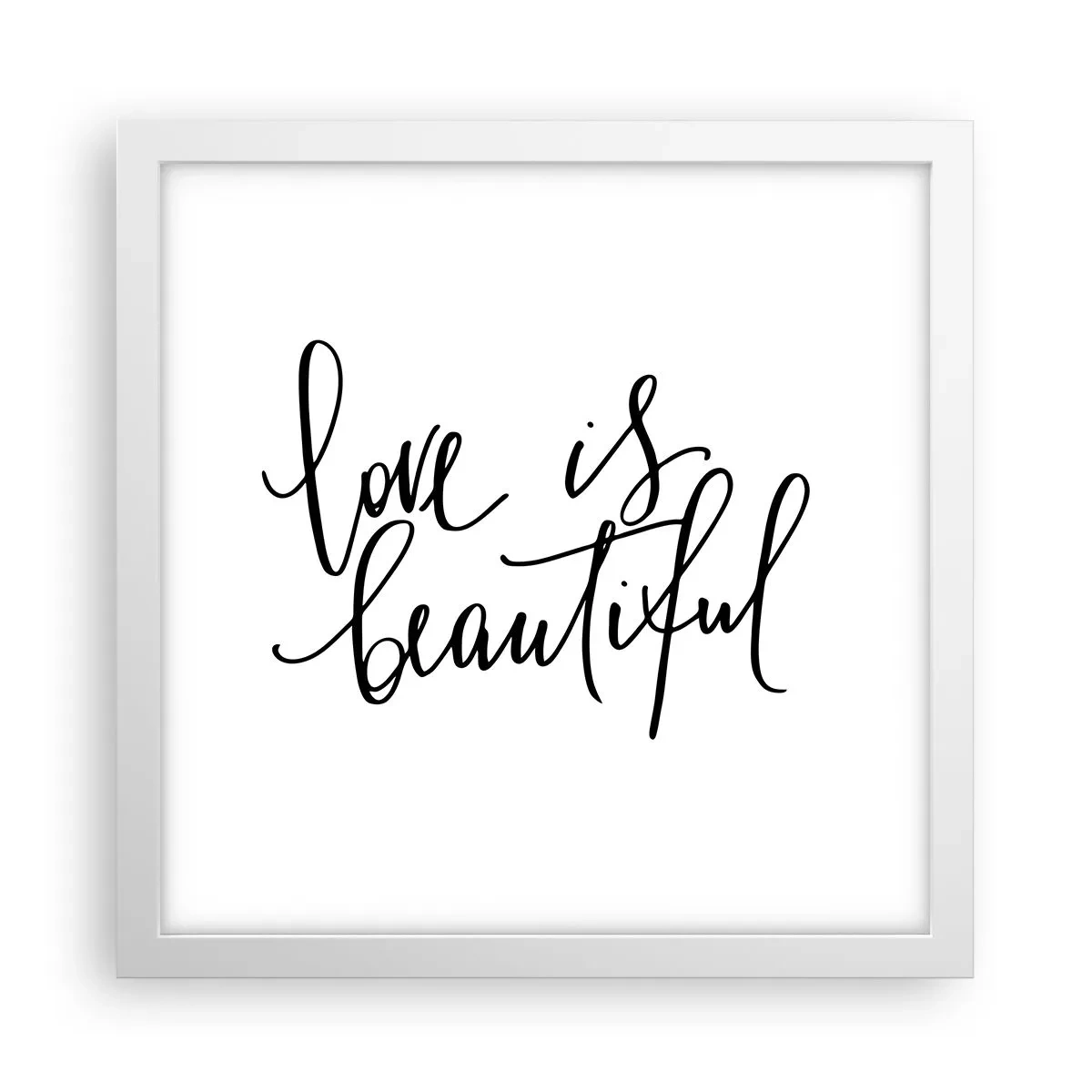 Plagát v bielom ráme - Prečítaj a zopakuj - 30x30 cm