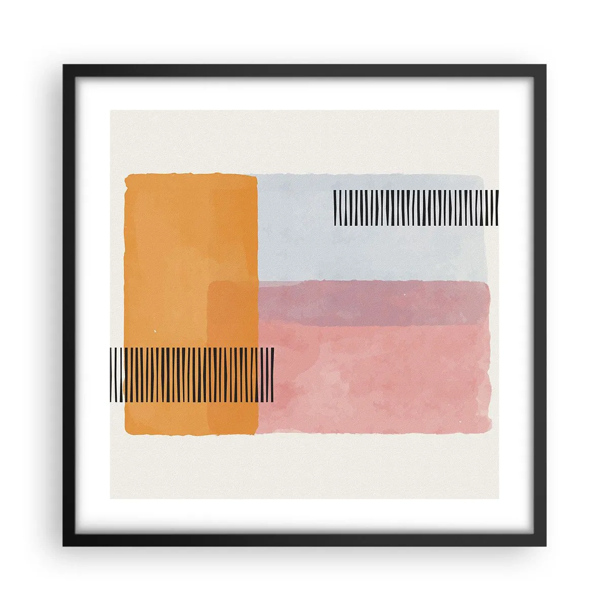 Plagát v čiernom ráme - Z rohu do rohu - 50x50 cm