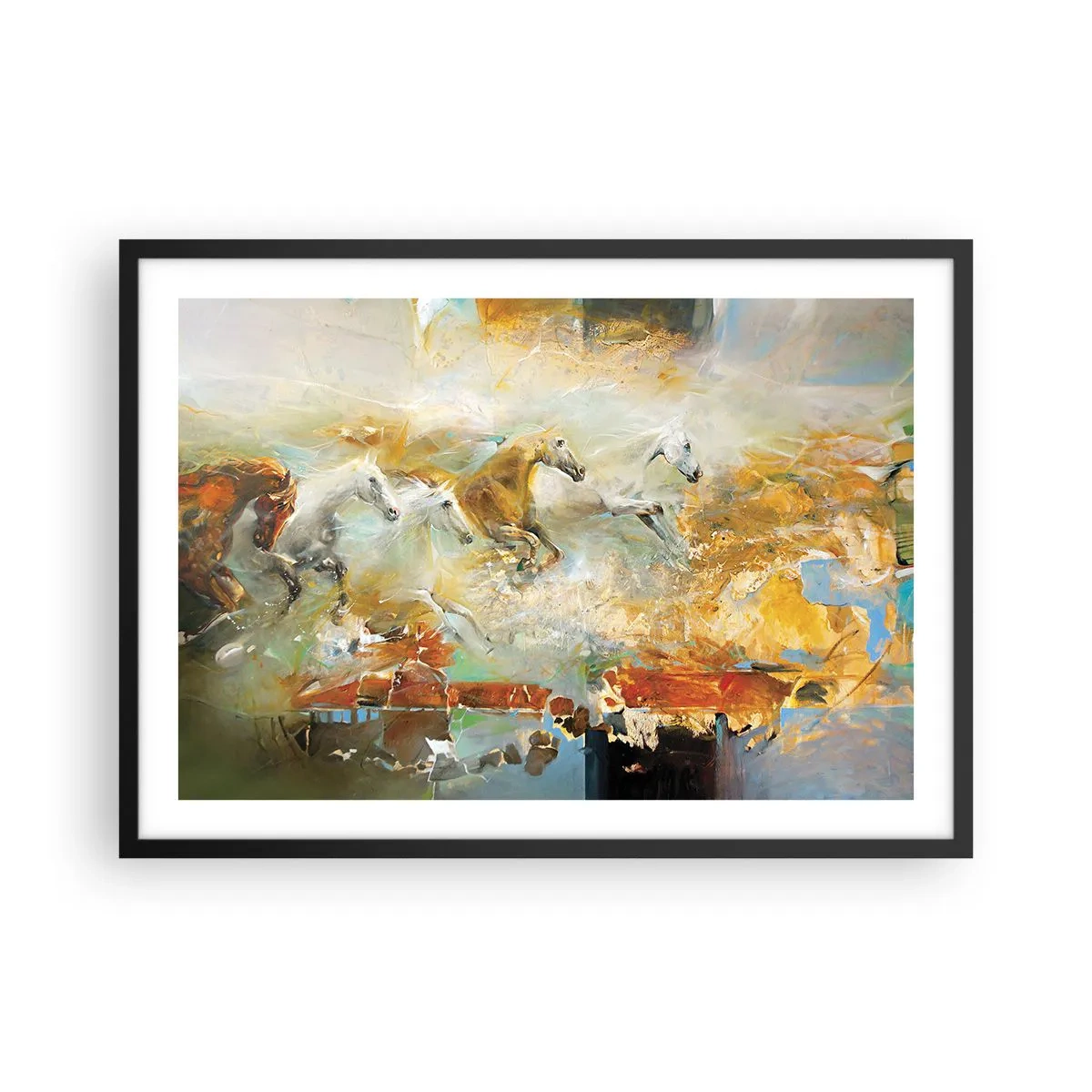 Plagát v čiernom ráme - Cvála svetlom - 70x50 cm