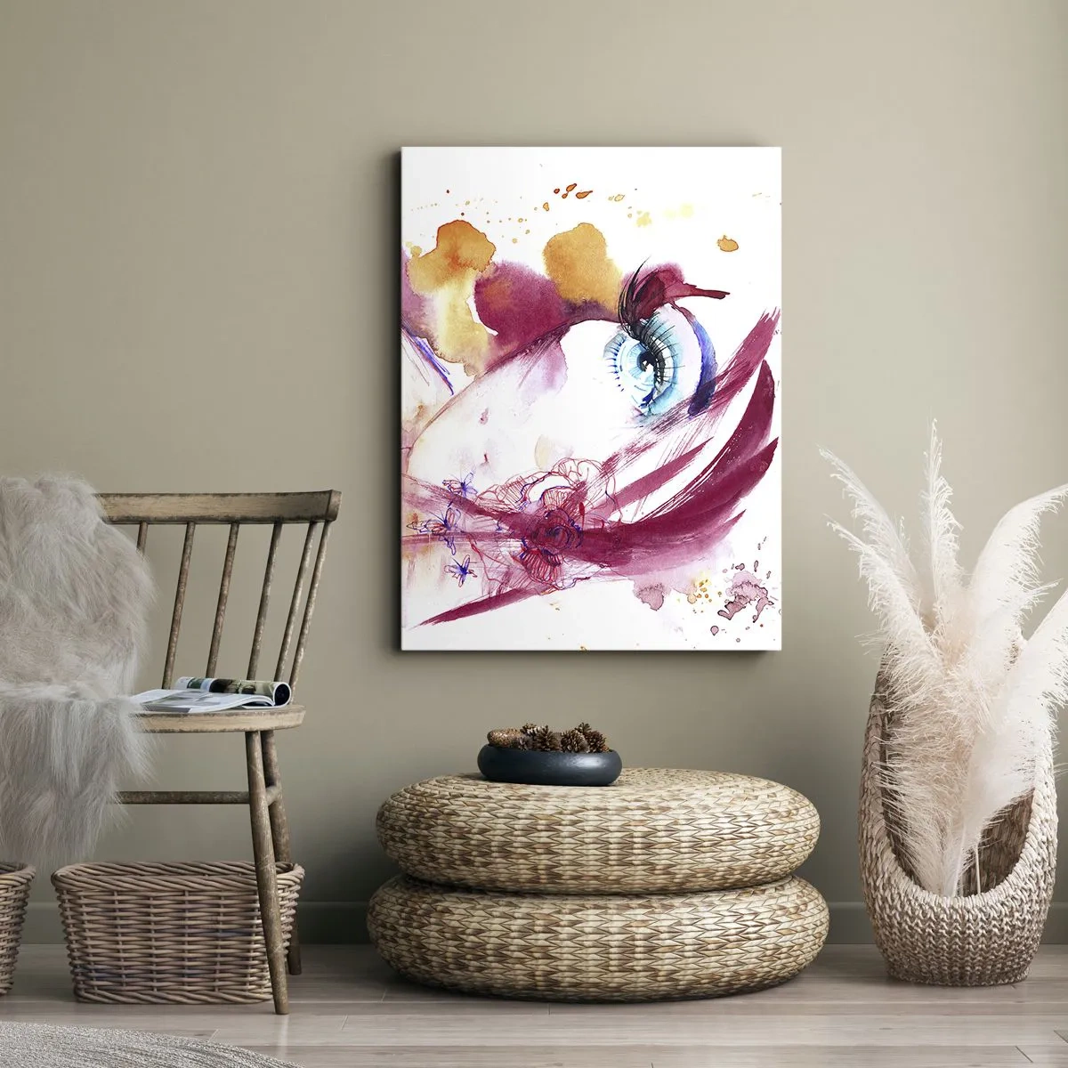 Obraz na plátne - V blízkosti svet rozkvitá - 65x120 cm