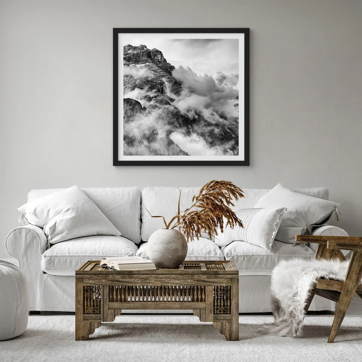 Plagát v čiernom ráme - Krásne a kruté - 40x40 cm