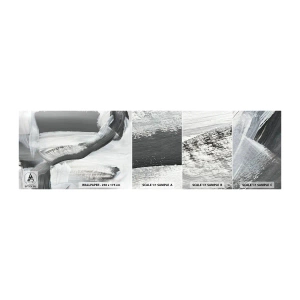 Vzorka samolepiacej fototapety Deluxe Sticker - Pevným pohybom - Kus, Maľovať, Mazance - 100x30 cm