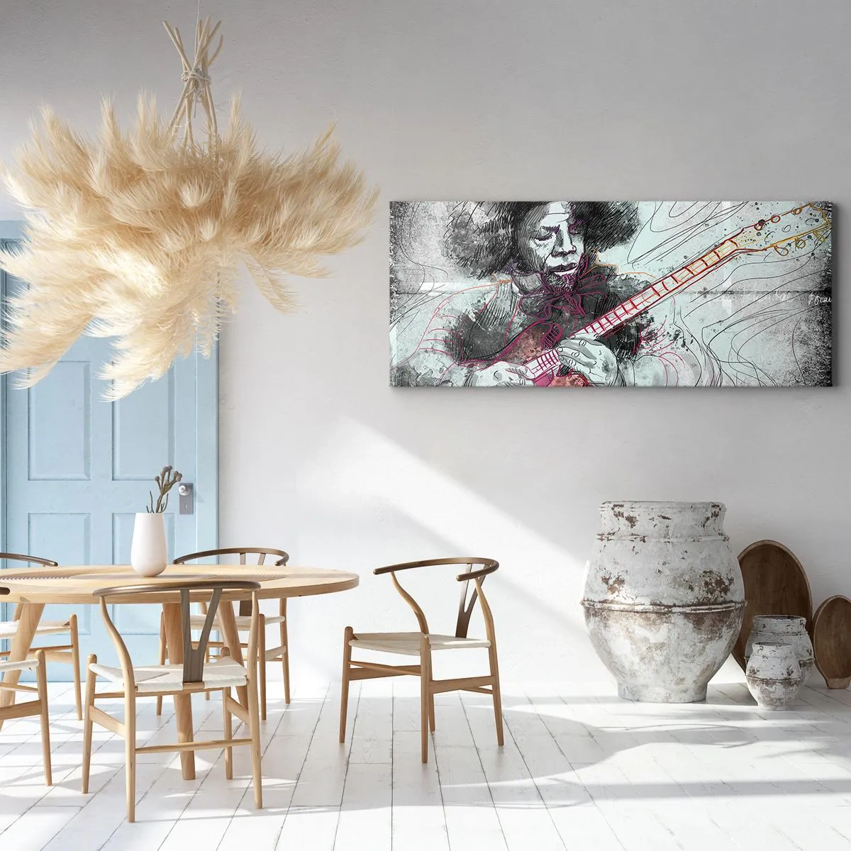 Obraz na plátne - Na vlnách hudby - 100x40 cm