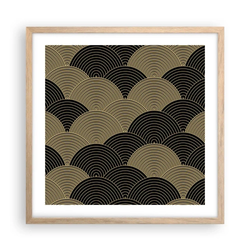 Plagát v ráme zo svetlého duba - Jednota v mnohosti - 50x50 cm