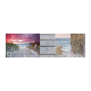 Vzorka fototapety Premium Canvas - Baltská impresia - Morská krajina, Pláž, Vtáky - 100x30 cm