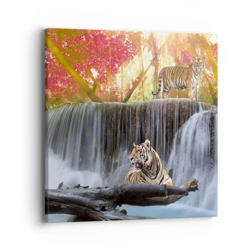 Obraz na plátne - Surrealistická krajina    - 40x40 cm