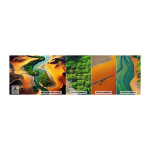 Vzorka fototapety Premium Canvas - Životodarná rieka - Krajina, Príroda, Rieka - 100x30 cm