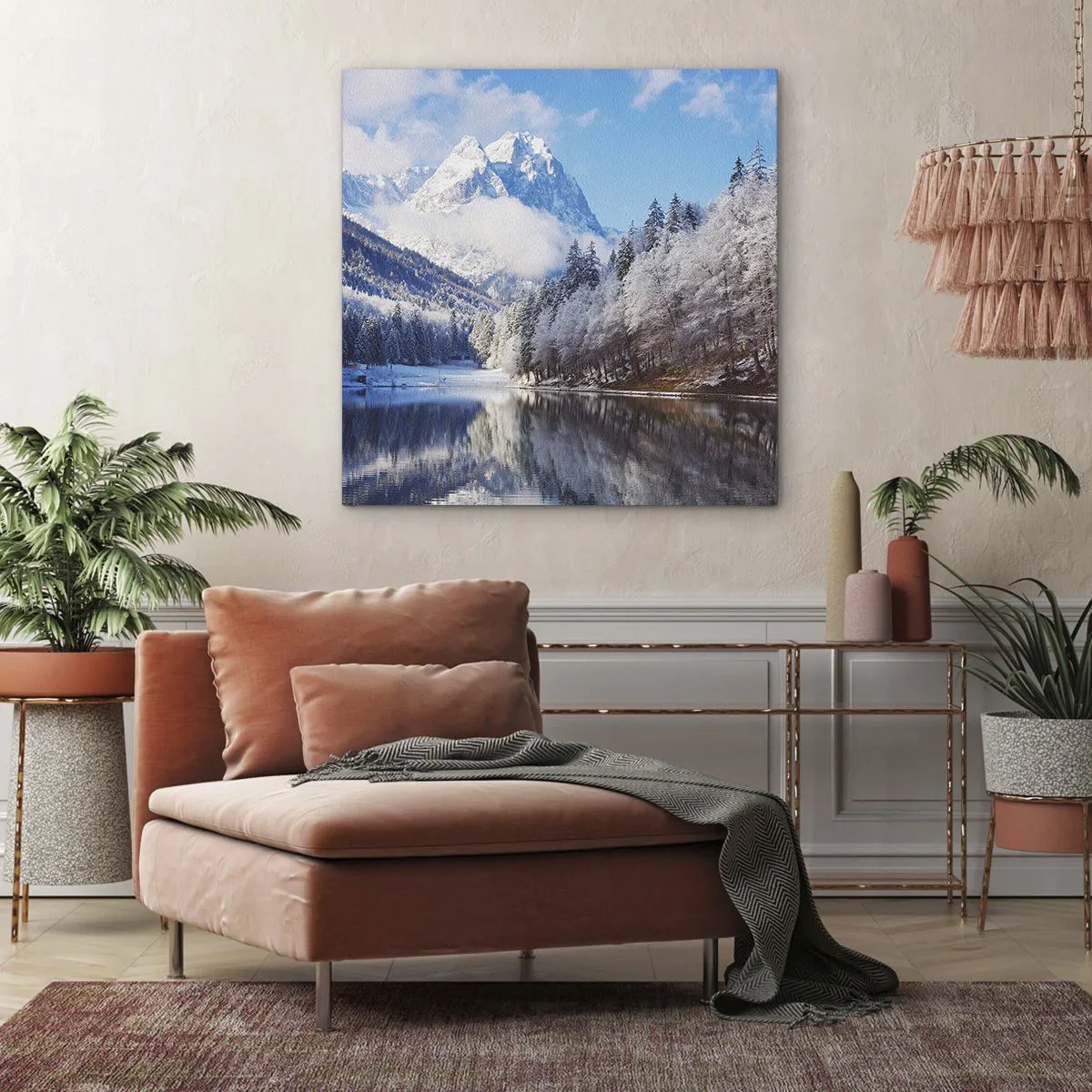 Obraz na plátne - Snehová stráž - 70x70 cm