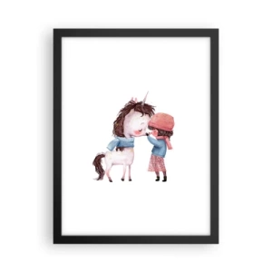 Plagát v čiernom ráme - Zimný príbeh - 30x40 cm