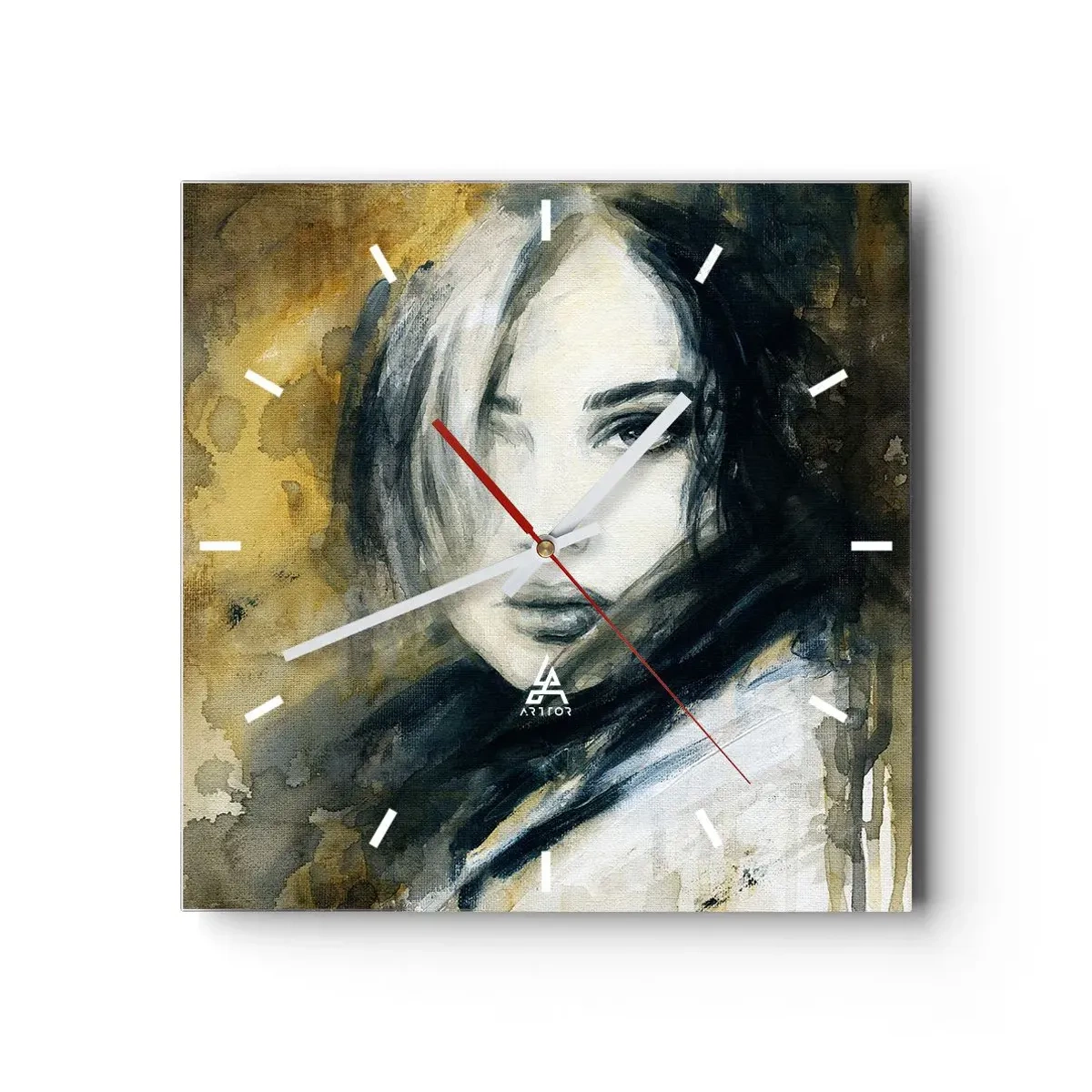 Nástenné hodiny - viac nevinná alebo zmyselná? - 30x30 cm