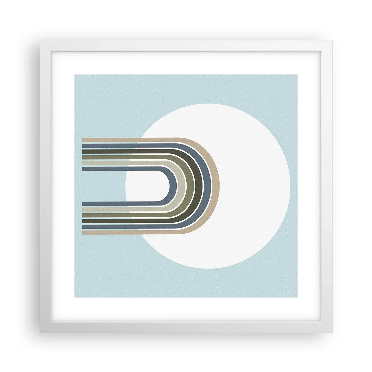 Plagát v bielom ráme - Neodolateľná príťažlivosť - 40x40 cm