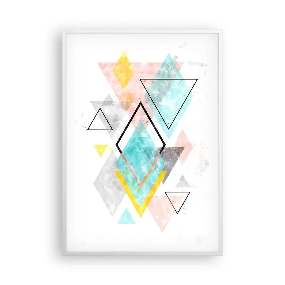 Plagát v bielom ráme - Geometrická hračka - 70x100 cm