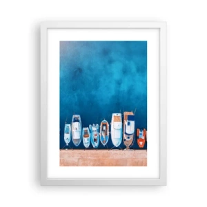 Plagát v bielom ráme - V rade za sebou - 30x40 cm