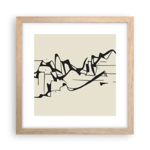 Plagát v ráme zo svetlého duba - Možná krajina - 30x30 cm