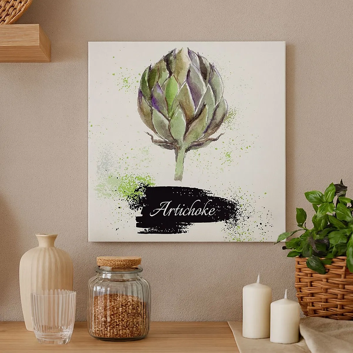 Obraz na plátne - Nech žije zelenina! - 30x30 cm