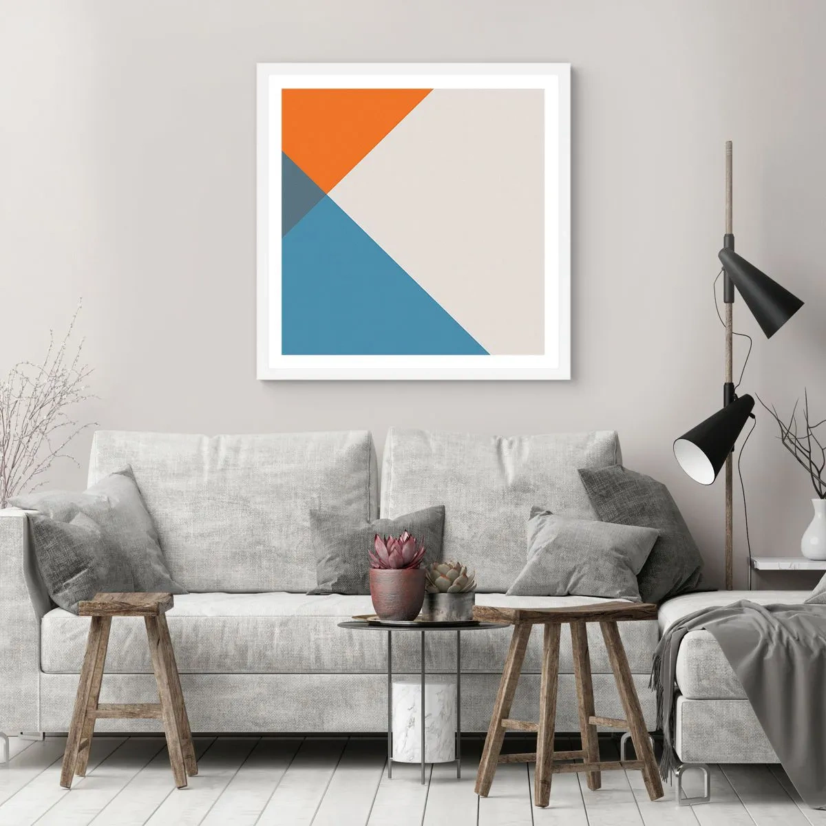 Plagát v bielom ráme - Pod uhlom… - 40x40 cm