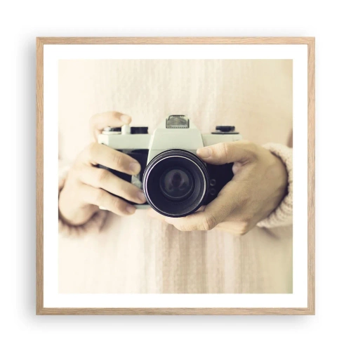 Plagát v ráme zo svetlého duba - Pre viac informácií… - 60x60 cm