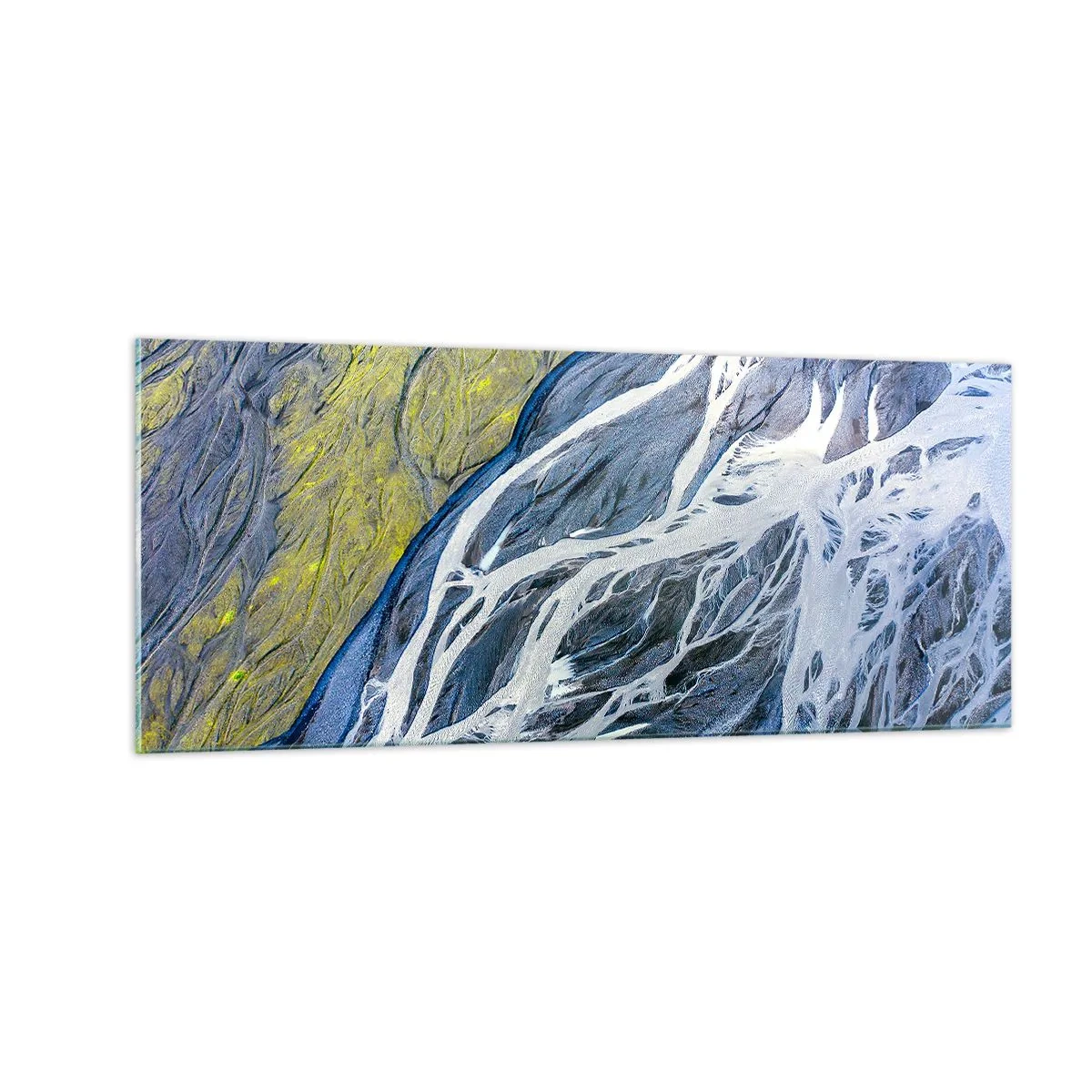 Obraz na skle - Jaskynné maľby prírody - 100x40 cm