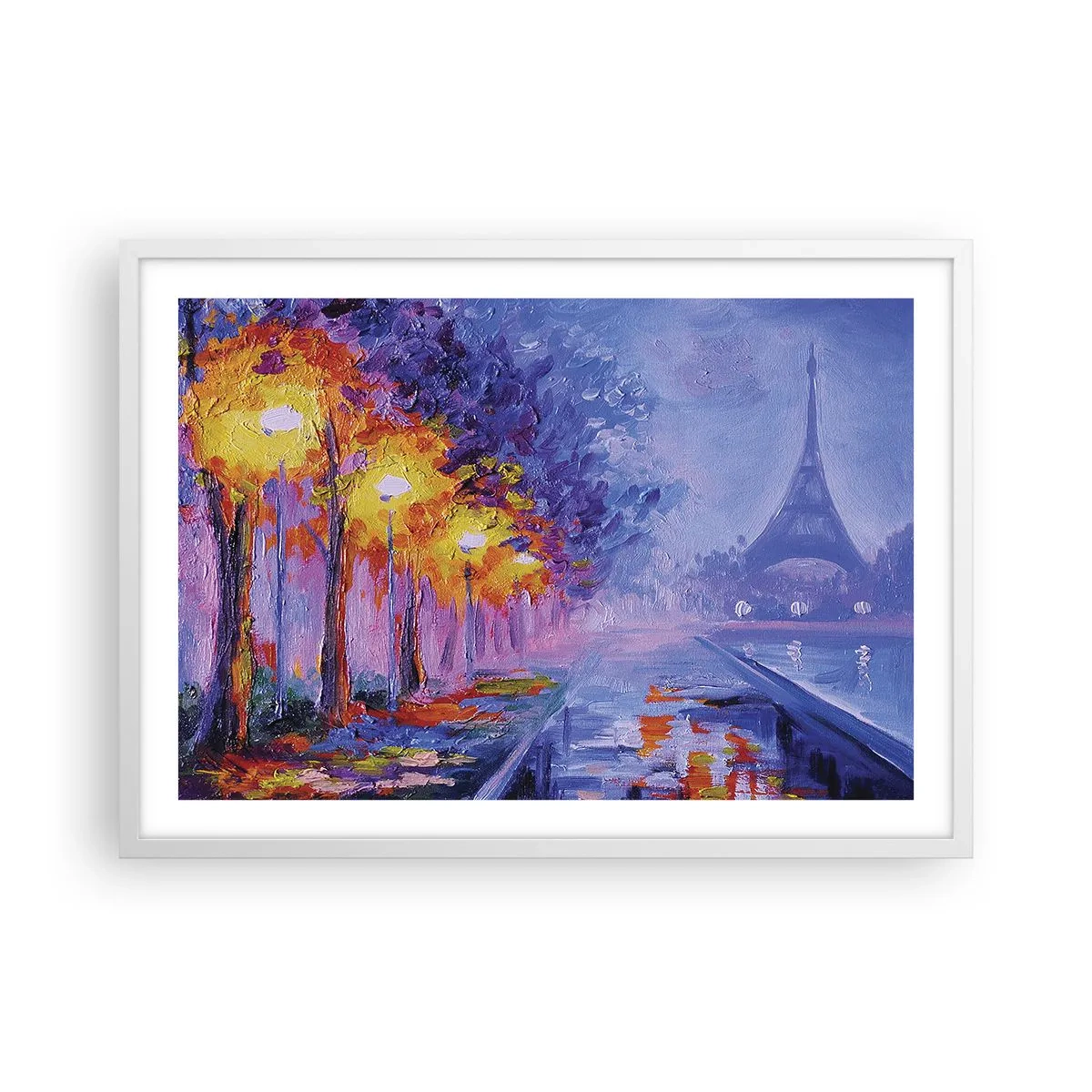 Plagát v bielom ráme - Prechádzka snov - 70x50 cm