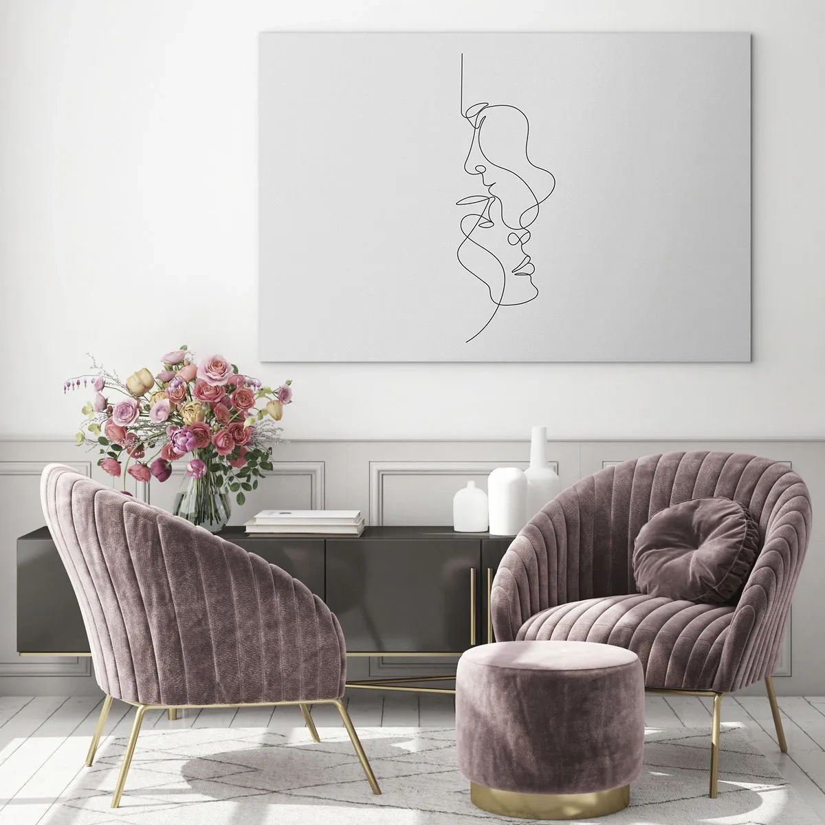 Obraz na skle - Žiar vášnivých túžob - 100x70 cm