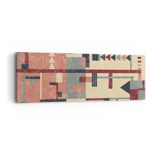 Obraz na plátne - Vodorovná a zvislá kombinácia - 90x30 cm