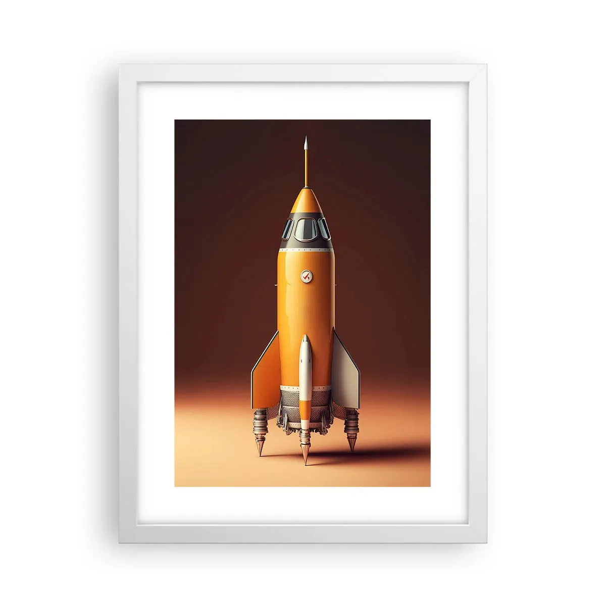 Plagát v bielom ráme - Začína to snom - 30x40 cm