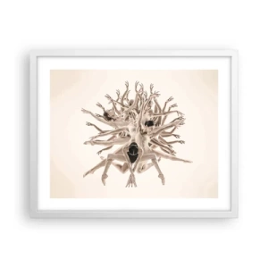 Plagát v bielom ráme - Rozkvet v tanci - 50x40 cm