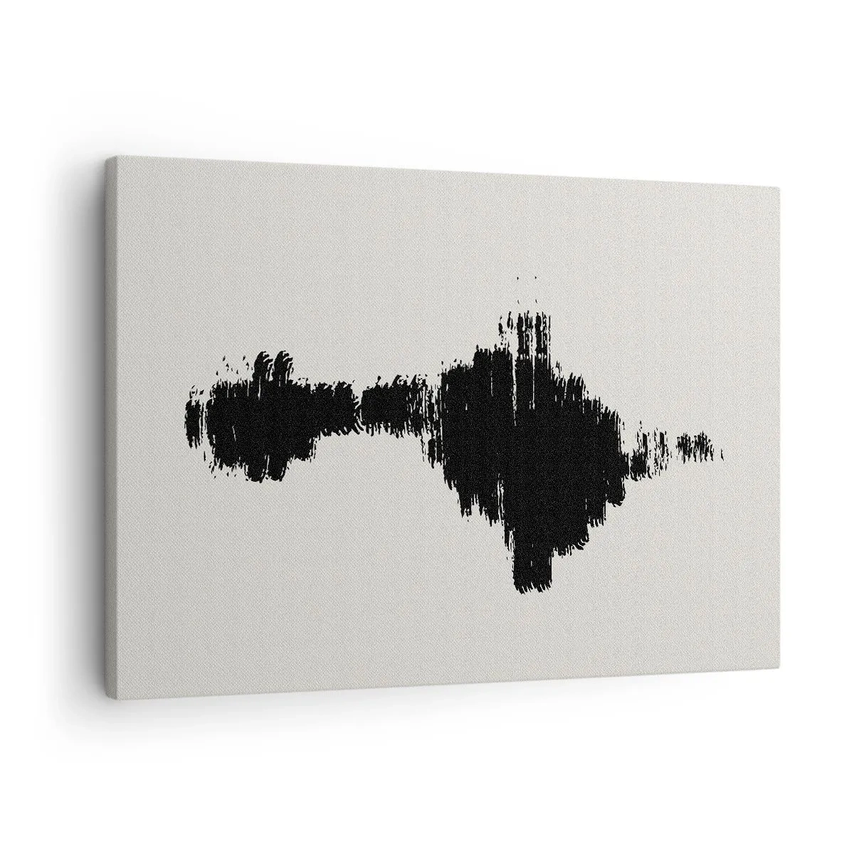 Obraz na plátne - Abstraktný motív pripomínajúci zvukovú vlnu v minimalistickom štýle. - 70x50cm - Vibrácie predstavivosti - Moderná nástenná dekorácia do obývacej izby a spálne ARTTOR