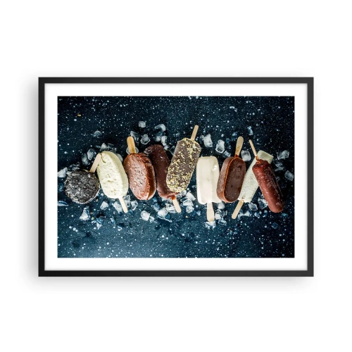 Plagát v čiernom ráme - Chuť horúceho leta - 70x50 cm