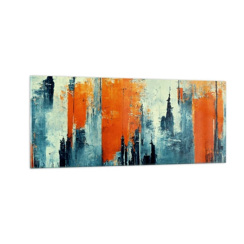 Obraz na skle - Moderná krajina - 100x40 cm