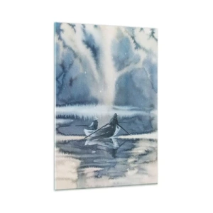 Obraz na skle - Rybári vo svojom raji - 80x120 cm