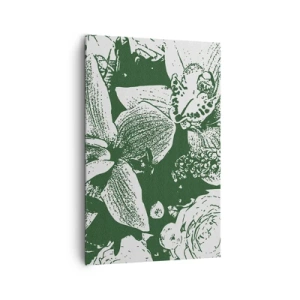 Obraz na plátne - Kytica – svet zelene - 80x120 cm