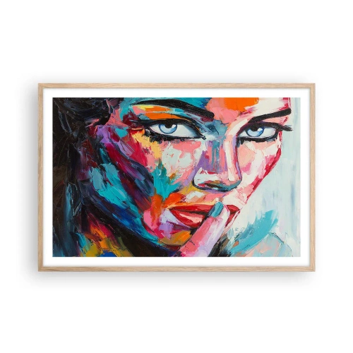 Plagát v ráme zo svetlého duba - Naše prvé tajomstvo - 91x61 cm