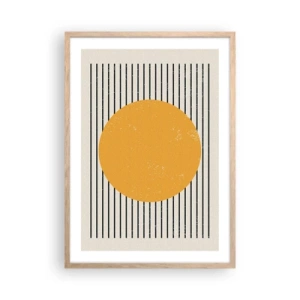 Plagát v ráme zo svetlého duba - Sila jednoduchosti - 50x70 cm