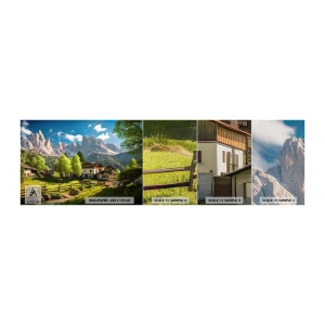 Vzorka fototapety Premium Canvas - Alpská idyla - hory, Krajina, Alpy - 100x30 cm