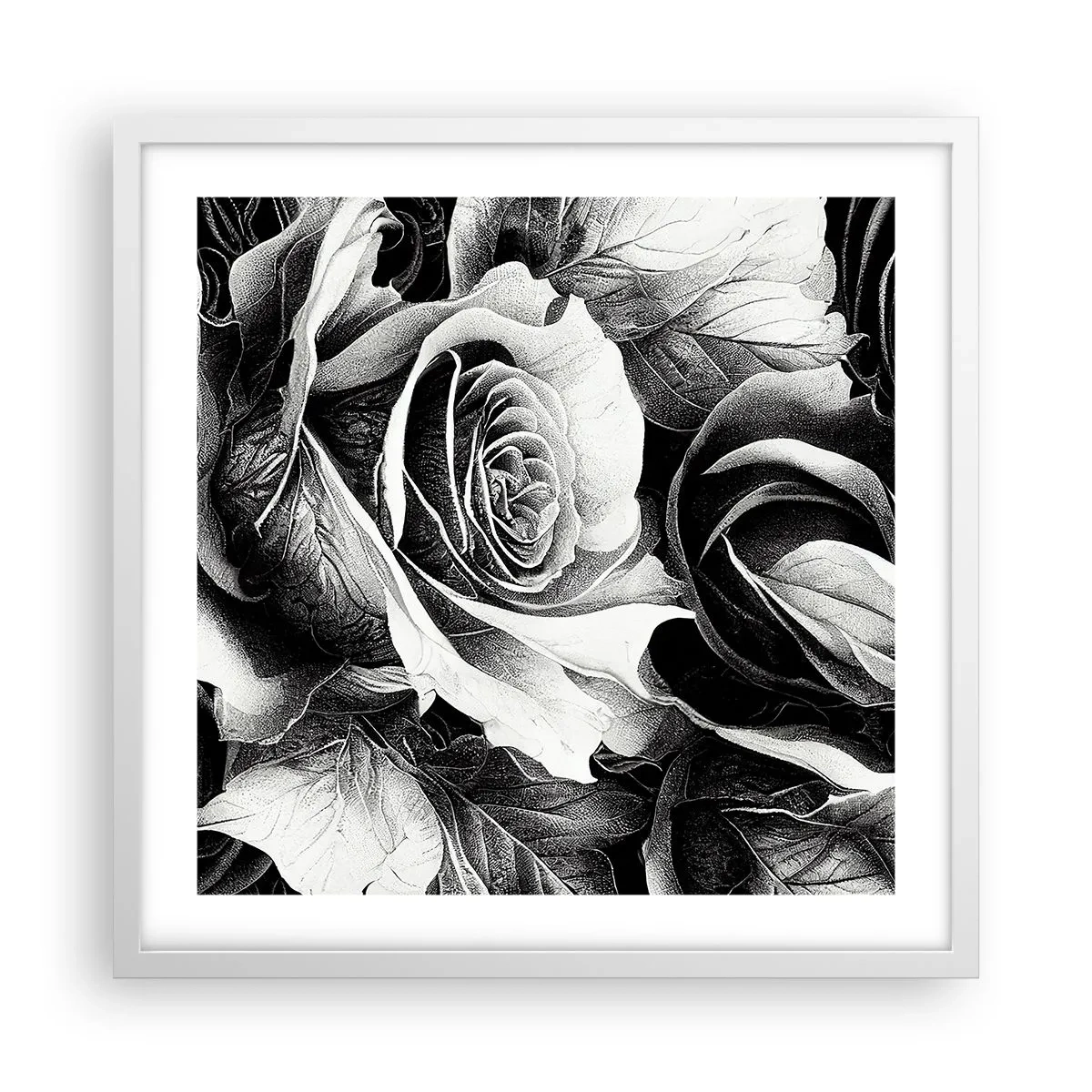 Plagát v bielom ráme - Navždy kráľovná - 50x50 cm