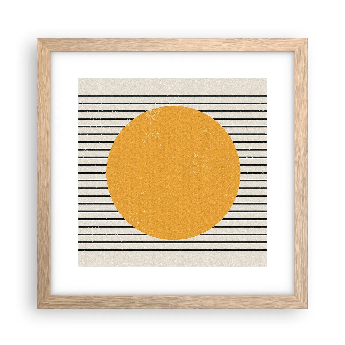 Plagát v ráme zo svetlého duba - Sila jednoduchosti - 30x30 cm