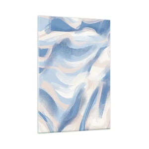 Obraz na skle - Modré kolísanie - 80x120 cm