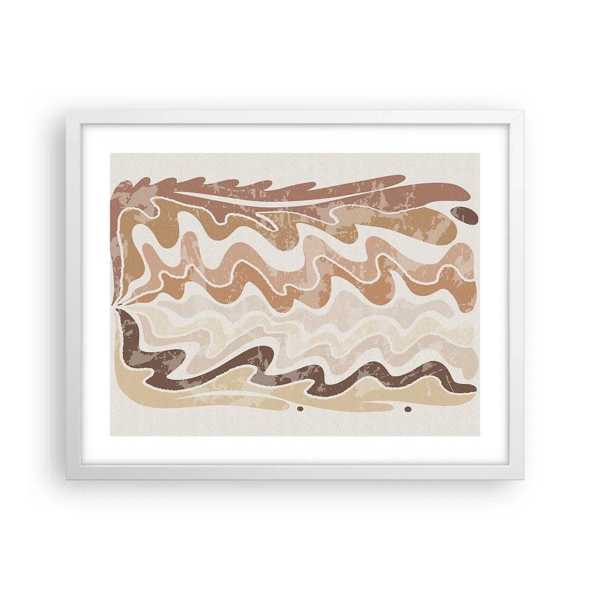 Plagát v bielom ráme - Dobrá energia – dobré emócie - 50x40 cm