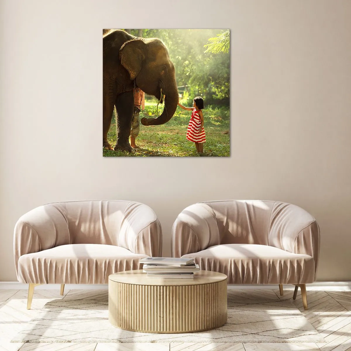 Obraz na skle - Sila priateľstva - 70x70 cm