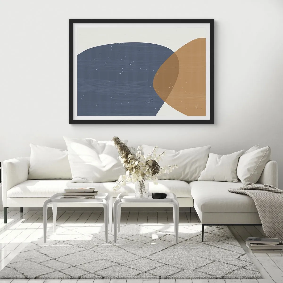 Plagát v čiernom ráme - Ovály a vplyvy - 70x50 cm
