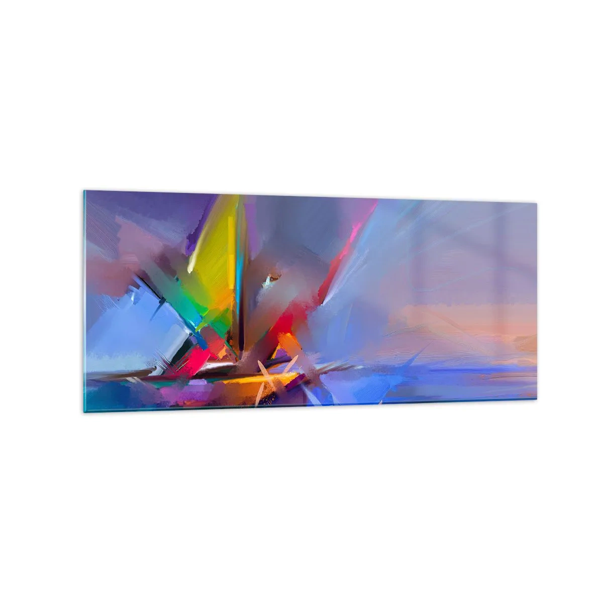 Obraz na skle - Preletela ako vták - 120x50 cm