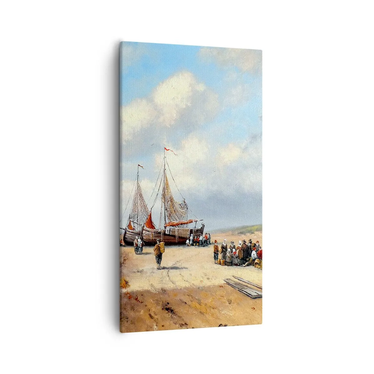 Obraz na plátne - Po úspešnom rybolove - 55x100 cm