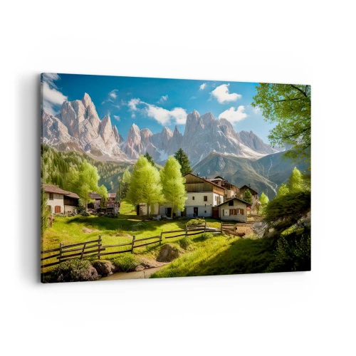 Obraz na plátne - Alpská idyla - 120x80 cm