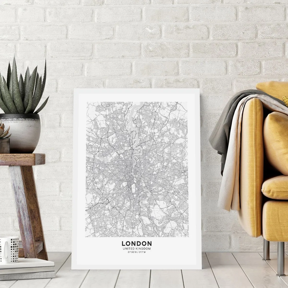Plagát - Mapa londýnskeho labyrintu - 50x70 cm