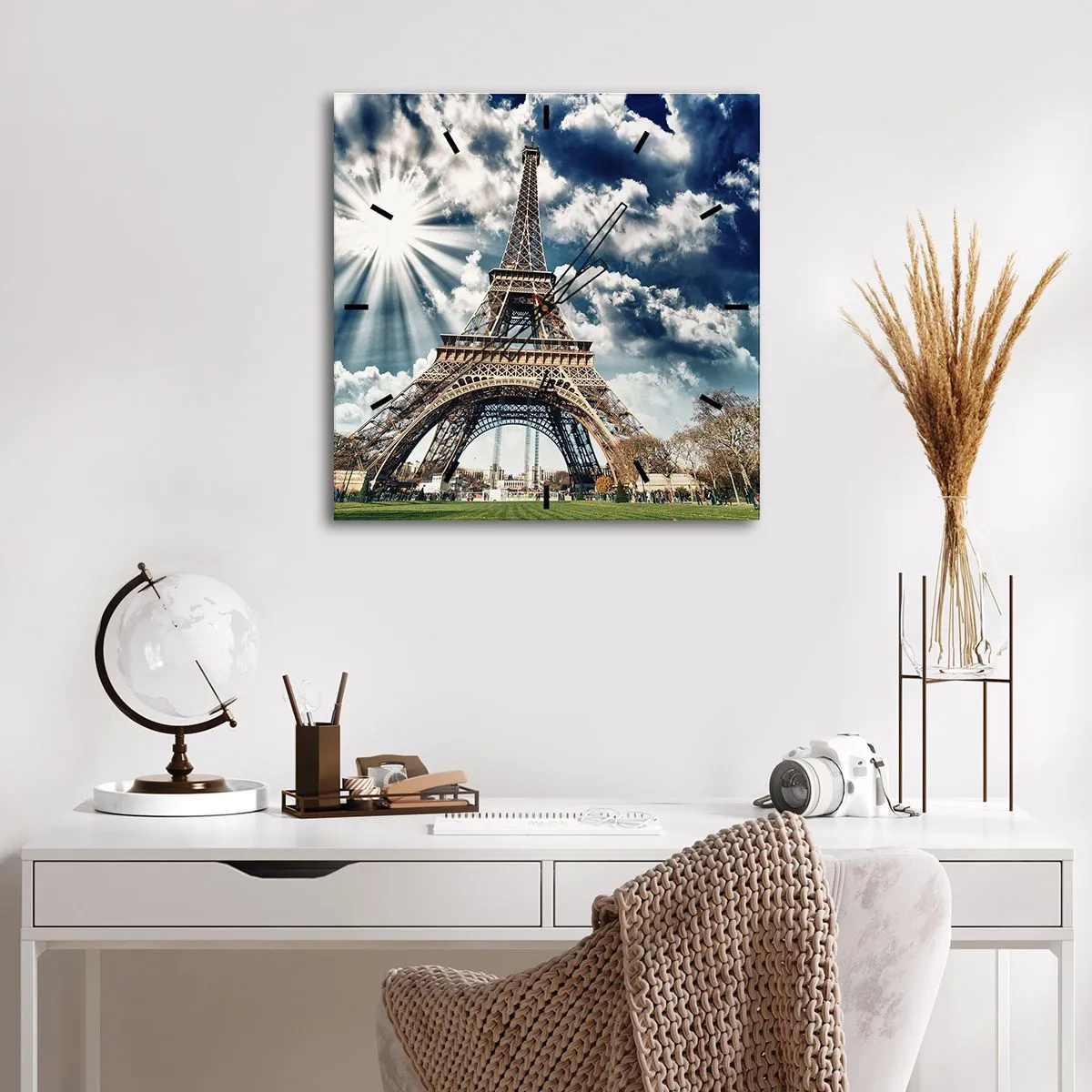 Nástenné hodiny - Jediná taká pod slnkom - 40x40 cm