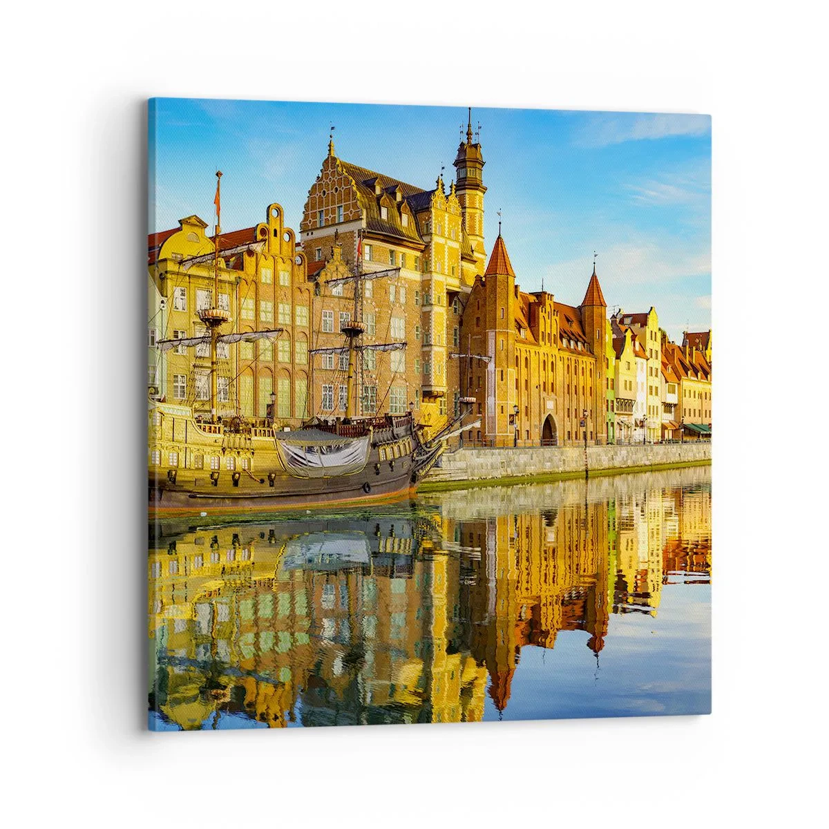 Obraz na plátne - Zrkadlový odraz minulosti - 70x70 cm