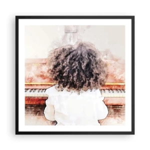 Plagát v čiernom ráme - V novom svete - 60x60 cm