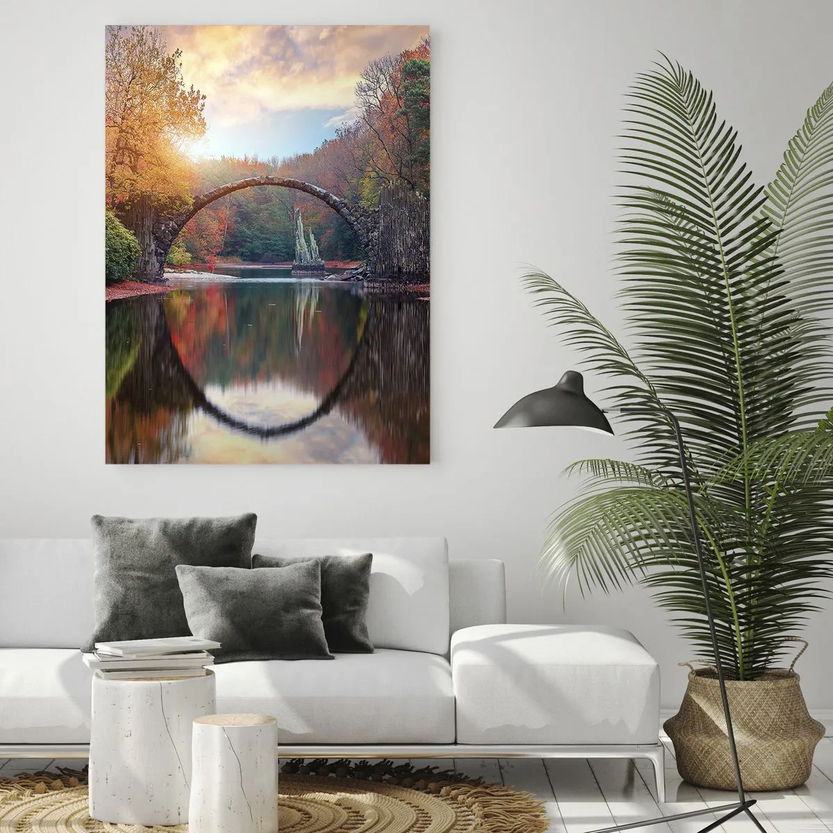 Obraz na skle - Za zrkadlom - 50x70 cm